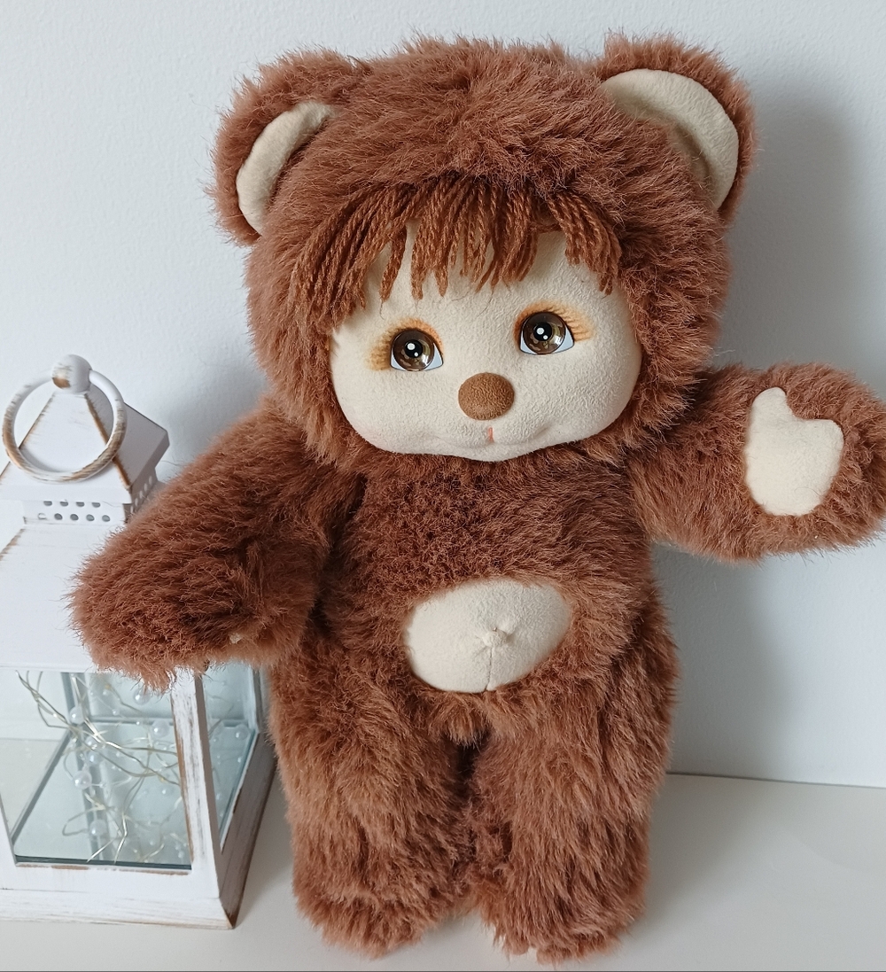 Rare Authentic 1985 Mattel My Child Pet Teddy Bear Moving Heads Arms Legs14"